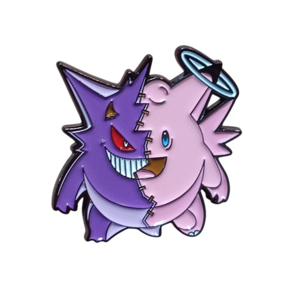 Nintendo Pokemon Gengar / Clefable Good & Evil Character Enamel Pin